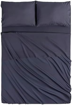 Todocama 4-Pieces Bettwäsche-Set, 400-Thread Count, Spannbettlaken, für Spannbett, hochwertig, 2 Kissenbezüge