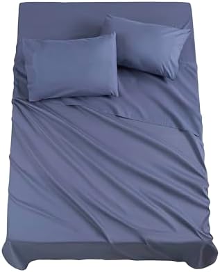 Todocama Bettwäsche-Set 5003, 4-teilig, Spannbettlaken & Überwurf & Kissenbezüge für Familien mit Kindern