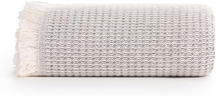 Todocama Mehrzweck-Tagesdecke - Überwurf für Bett und Sofa, Jarapas Funktion, dunkelgrau, 125 x 180 cm