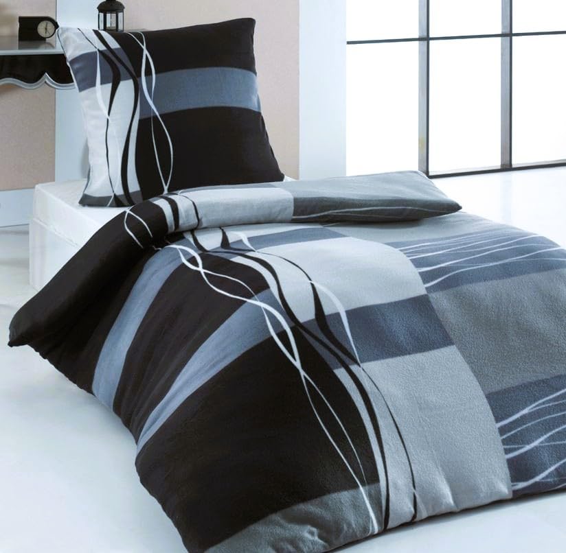 Cashmere Touch Bettwäsche - besonders weich - Coral Fleece (Fellano-Grau)