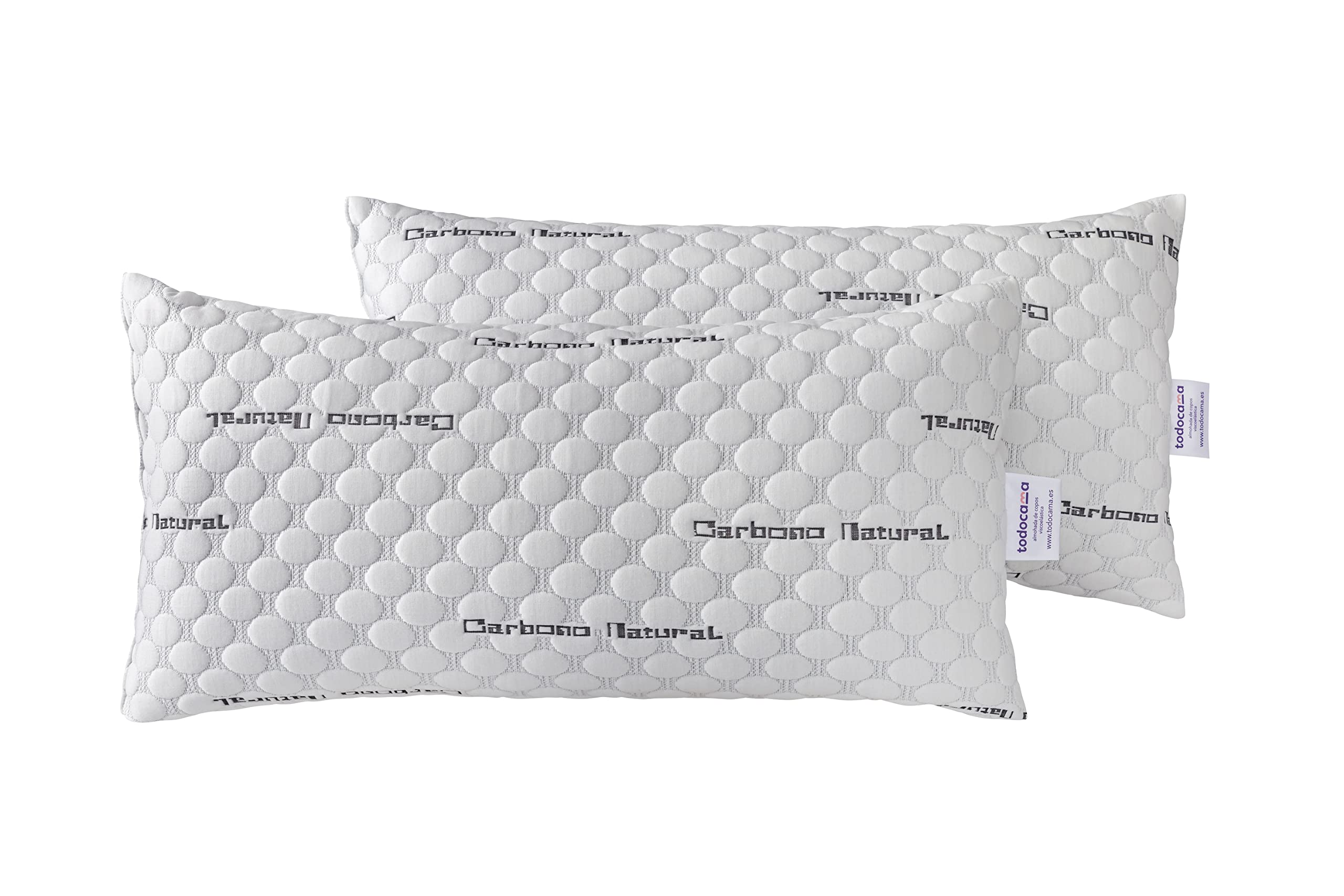 Todocama - Viskoelastisches Kopfkissen aus Carbon | Hochwertig & komfortabel für jeden | Ideal für Schlafzimmer und Büro