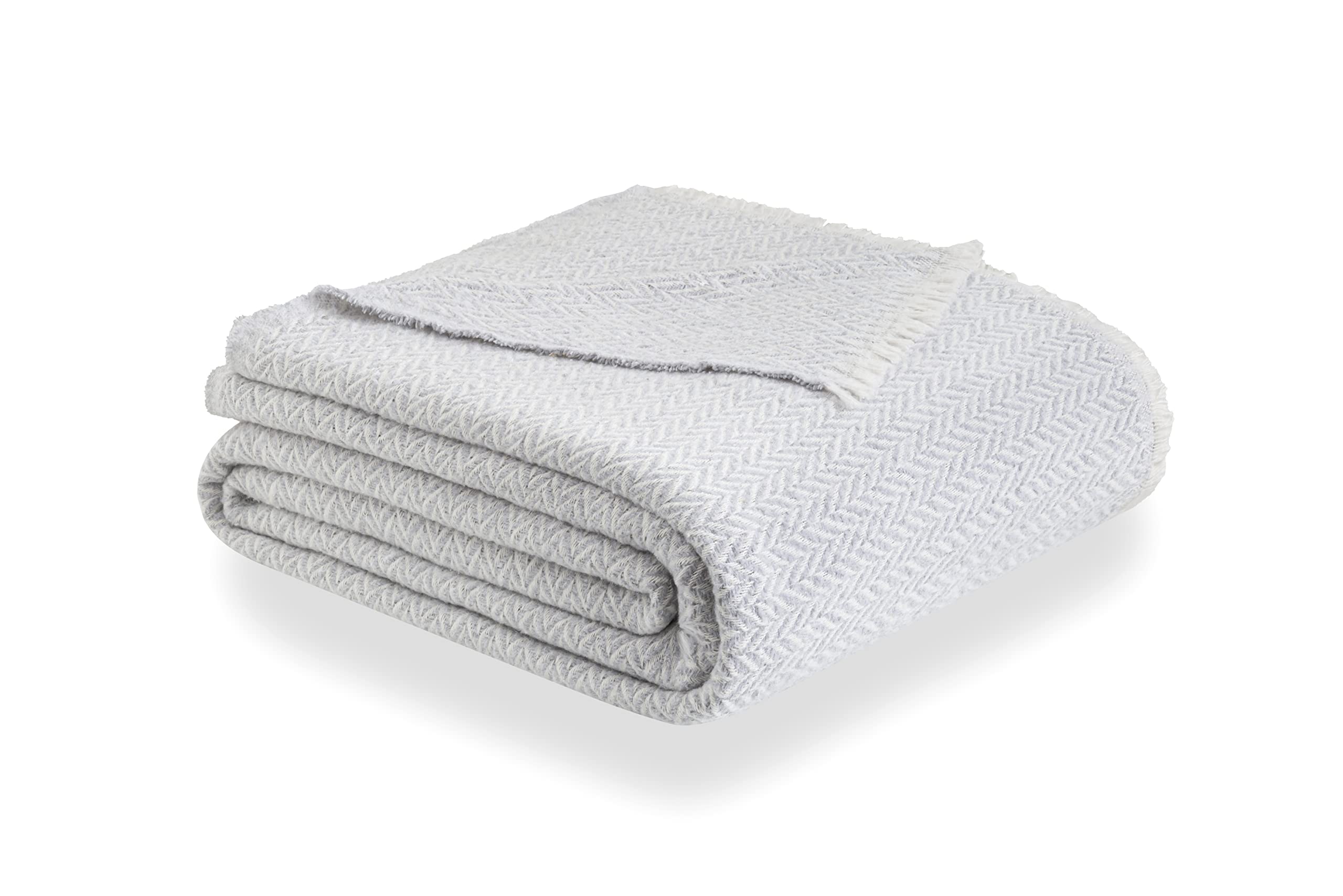 Todocama Extra Weiche Baumwolldecke - Vier Jahreszeiten Mehrzweck-Tagesdecke, Hellgrau, 230x240 cm  
Todocama Extra Weic