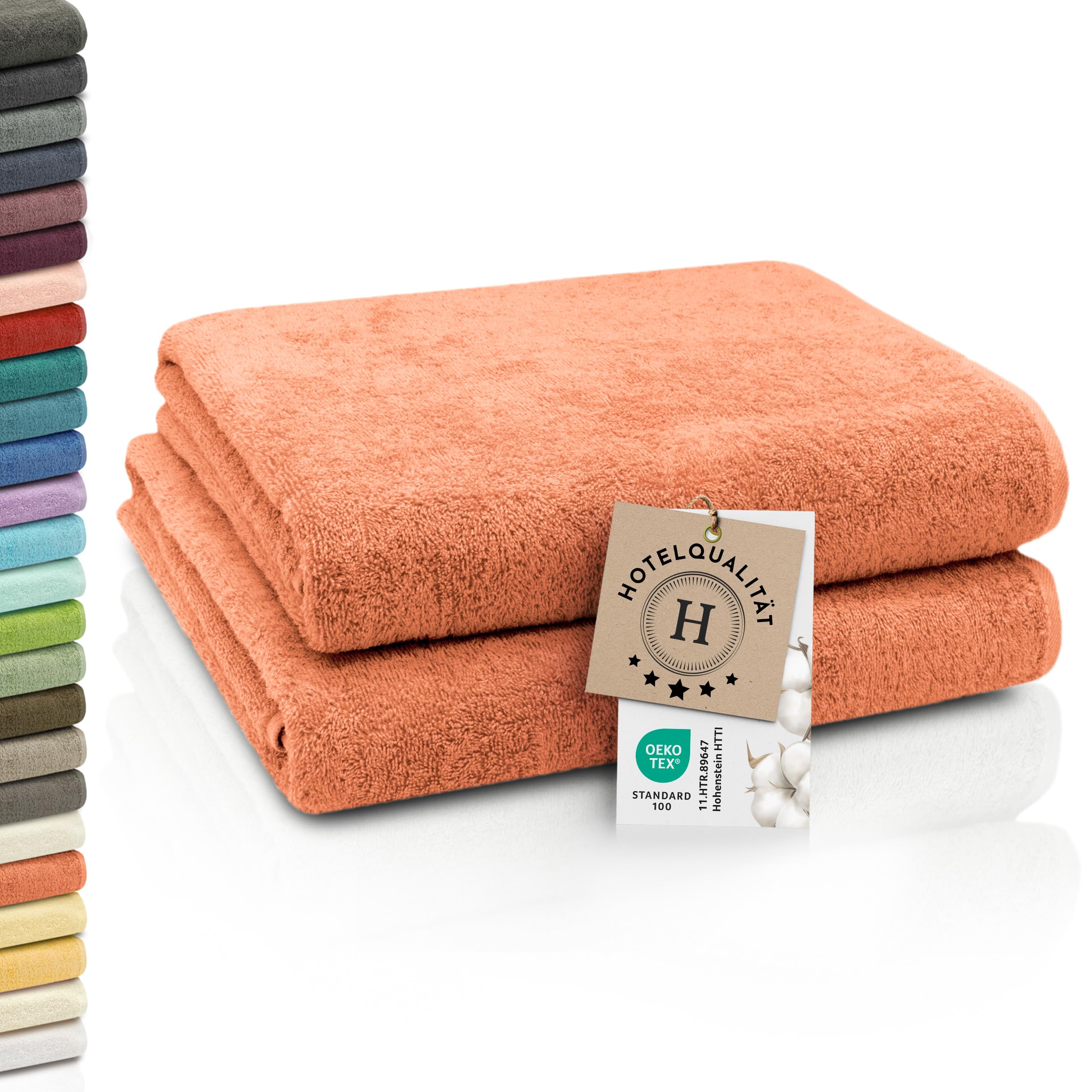 ZOLLNER weiche und saug_starke Badetücher - waschbar bis 95°C - Baumwolle - 100x150 cm - OEKO-TEX STANDARD 100
ZOLLNER 